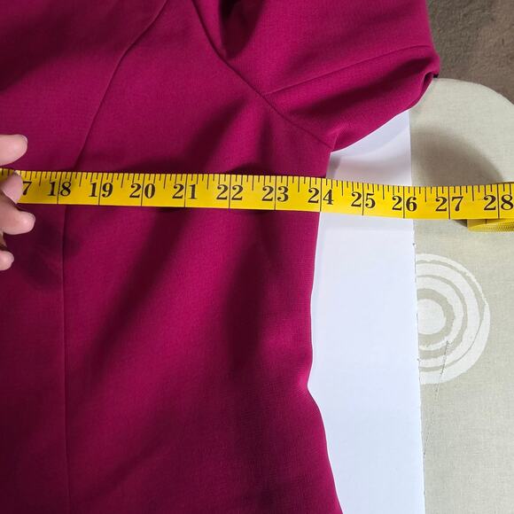 Jones Studio Blazer Women 18W Pink Fuchsia 3 Button Lined Career Jacket Preppy - Picture 9 of 12